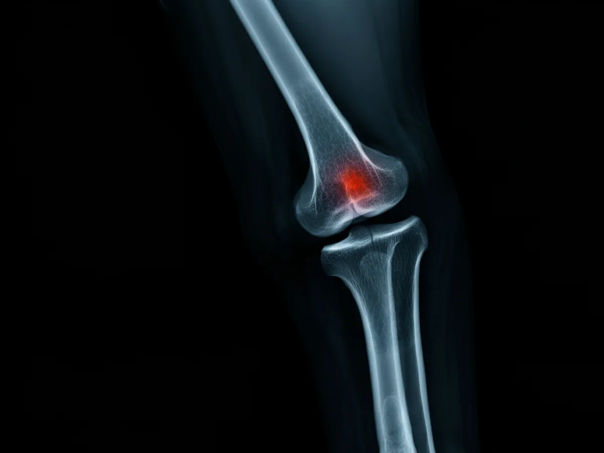 Rntgenbild einer Gelenkentzndung bei einem Hund mit Anaplasmose.